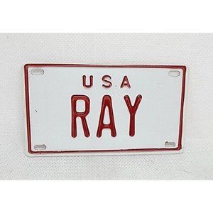 Vintage U.S.A Ray Personalized Name Novelty Bike Plate 4"x2.5"